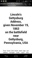 Poster Lincoln's Gettysburg Address