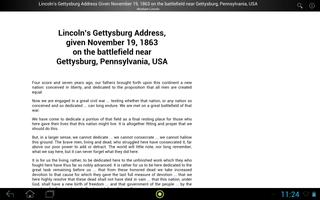 2 Schermata Lincoln's Gettysburg Address