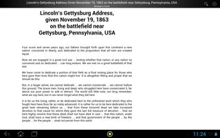 Lincoln's Gettysburg Address screenshot 3