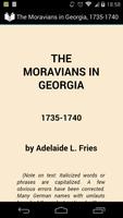 Moravians in Georgia poster