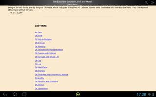 The Essays or Counsels, Civil and Moral capture d'écran 3