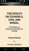 The Essays or Counsels, Civil and Moral Affiche