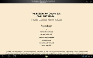 The Essays or Counsels, Civil and Moral 截图 2