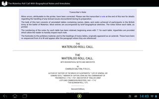 The Waterloo Roll Call 스크린샷 2