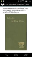 Ballades in Blue China Plakat