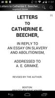 Letters to Catherine Beecher Affiche