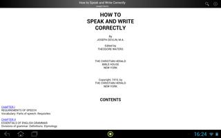 2 Schermata How to Speak and Write Correctly