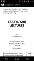 Essays and Lectures ポスター