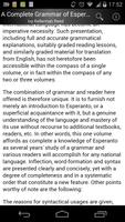 A Complete Grammar of Esperanto تصوير الشاشة 1