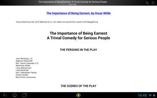 Importance of Being Earnest تصوير الشاشة 2