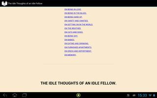 Idle Thoughts of Idle Fellow capture d'écran 3