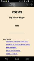 Poems by Victor Hugo Affiche