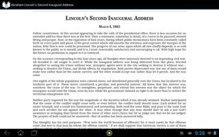 برنامه‌نما Lincoln 2nd Inaugural Address عکس از صفحه