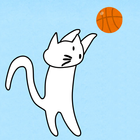 Basket-ball de chat icône