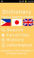 Tagalog Japanese Dictionary Affiche