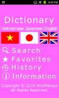 Vietnamese Japanese Dictionary Affiche