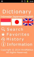 Indonesian Japanese Dictionary Affiche