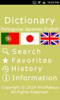 Portuguese Japanese Dictionary Affiche