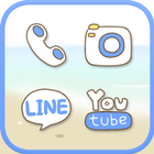 Dasom(beach) icon theme icono