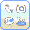 Dasom(beach) icon theme