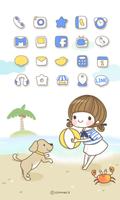 Dasom(beach) icon theme ポスター