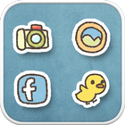 Duck ski icon theme icono
