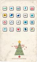 Happy holiday icon theme Affiche