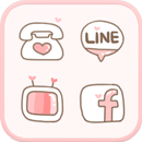 LOVE(Pink) icon theme APK