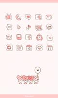 LOVE(Pink) icon theme پوسٹر