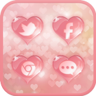 Love Cluster icon theme icône