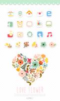 Love Flower icon theme پوسٹر