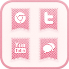 PINK FABRIC icon theme иконка