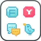 Pixel Art icon theme icône