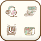 Vintage Camera icon Theme icône