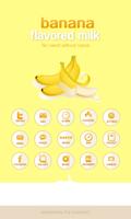 Banana icon theme Affiche