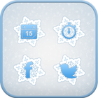 Ice Flower icon theme أيقونة