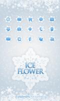 Ice Flower icon theme पोस्टर