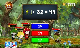 Fantasy Math Quiz RPG - Math Fantasia capture d'écran 1