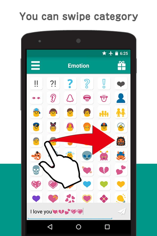 Android 用の かわいい絵文字入力 Unicode6えもじ Apk をダウンロード