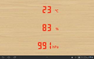 برنامه‌نما Temperature humidity barometeF عکس از صفحه