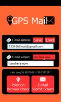 "Sending  location"  GPS Mail Poster