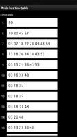 Train bus timetable capture d'écran 2