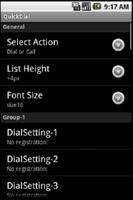 برنامه‌نما QuickDial عکس از صفحه