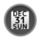 DateBar White English APK