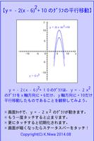 ２次関数のグラフの平行移動（上に凸） poster