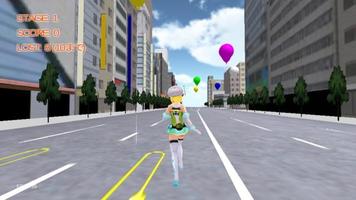 クエリちゃんのバルーン集め Ekran Görüntüsü 1