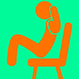 椅子に座って腹筋 icône