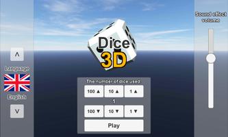 Dice 3D poster