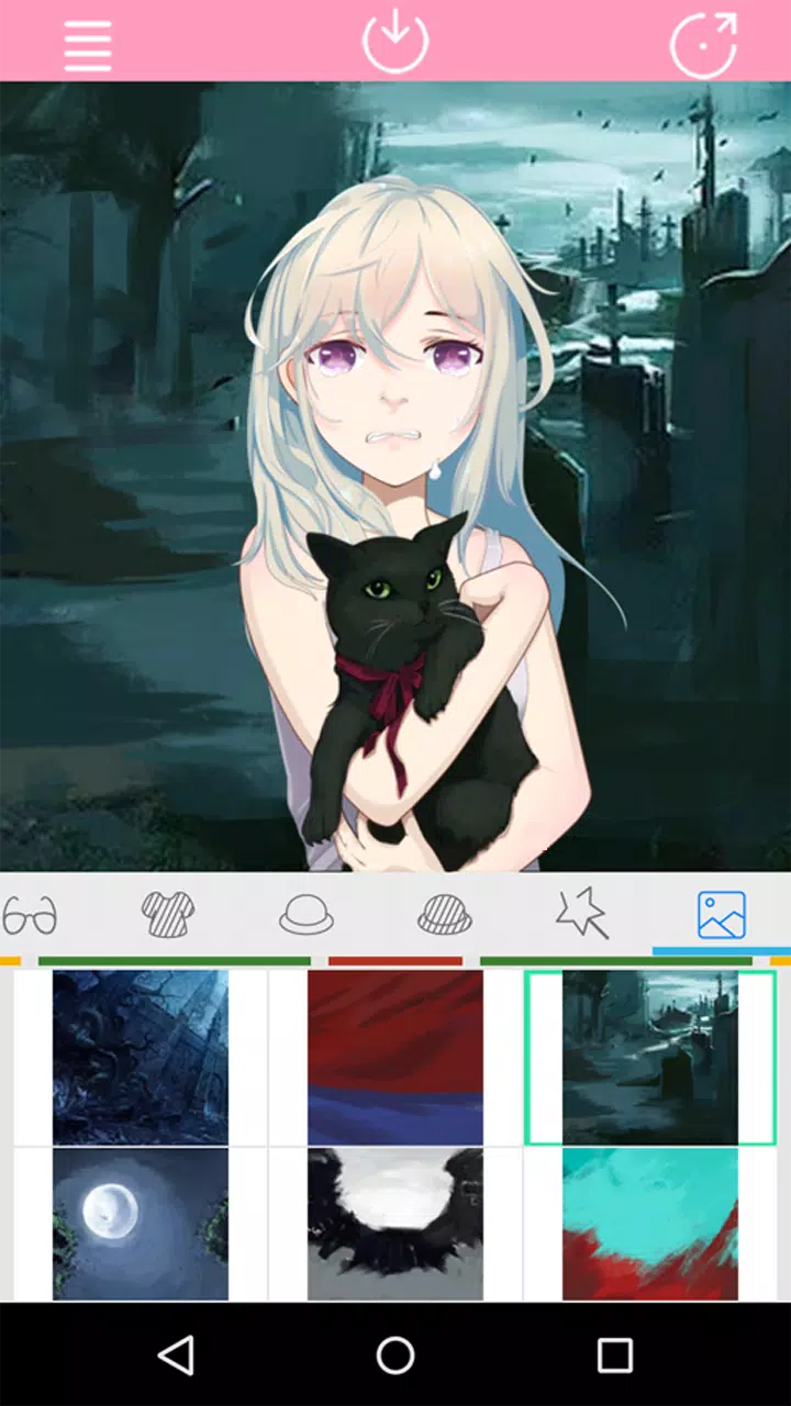 Anime Avatar Maker, một ứng dụng khác biệt đã có mặt trên Android! Sử dụng ứng dụng này để tạo ra nhân vật với tính cách và phong cách riêng của bạn. Tự tay sáng tạo và trở thành một người nổi tiếng trong cộng đồng yêu thích anime.