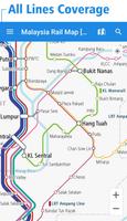 Malaysia Bahn Karte Plakat